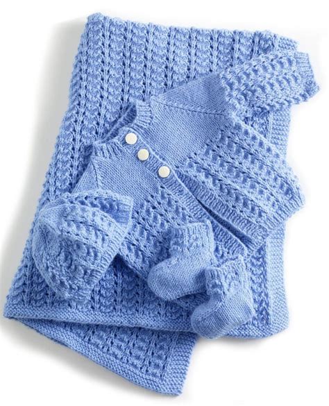 Ensemble Layette Tricotée Main - Cadeau de Naissance | Aubonsens | Baby knitting patterns free ...