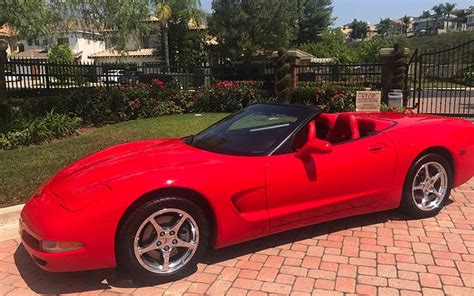 Corvettes For Sale: This 2000 Red/Red Corvette Convertible is One Clean ...