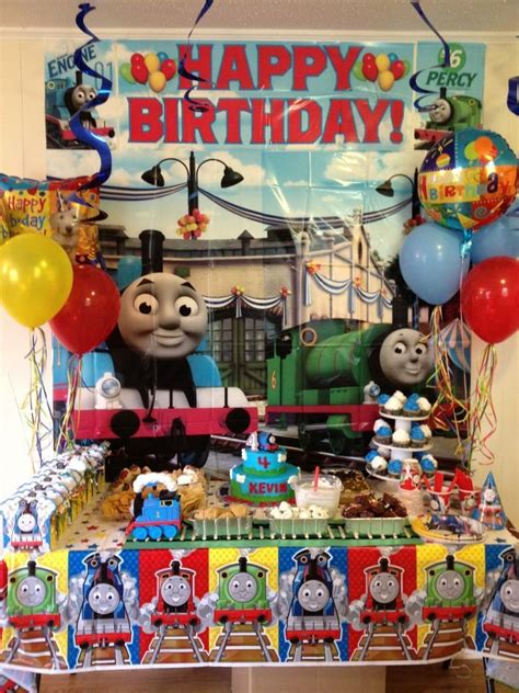 Trains birthday party, Train theme birthday party, Thomas train birthday