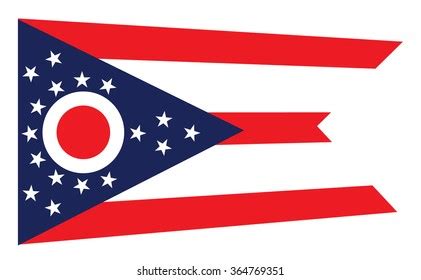 Ohio Usa State Flag Vector Illustration Stock Vector (Royalty Free) 1514403518