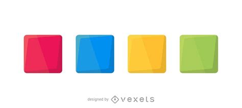 Colorful Squares Set Vector Download