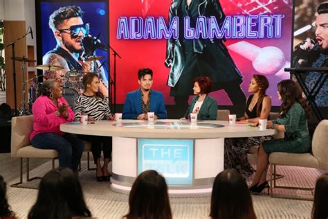 Adam Lambert Appeared On Tuesday's "The Talk," CBS Shares Video ...