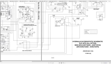 Bobcat Loader S630 Hydraulic & Electrical Schematic