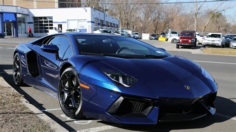 Blue sports coupe, car, Lamborghini, Lamborghini Aventador HD wallpaper | Wallpaper Flare