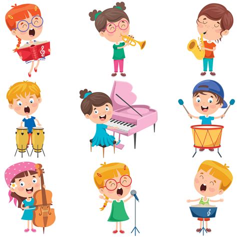 Little Children Playing Various Instruments 913536 Vector Art at Vecteezy