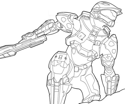 Halo Master Chief Helmet Coloring Pages Coloring Pages