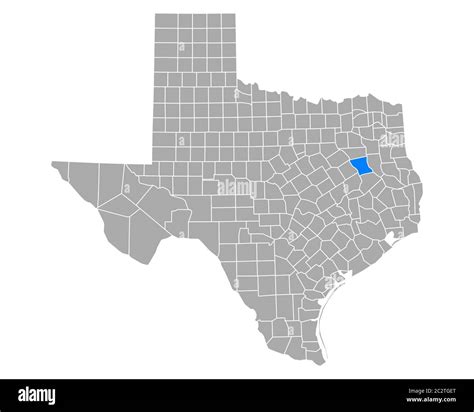 Map of Anderson in Texas Stock Photo - Alamy