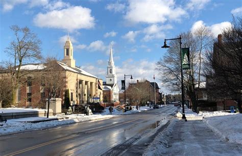 Downtown Dedham, Massachusetts. Paul Chandler December 2017. | Downtown, Dedham, Middlesex county