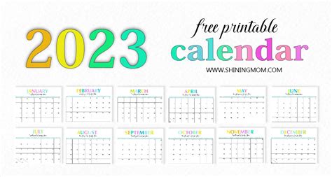 FREE Printable 2023 Calendar with Daily Planner: So Beautiful!