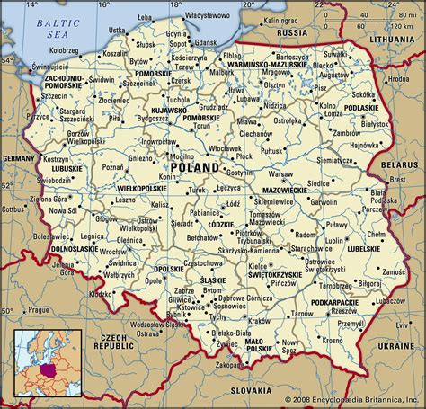 Map of Poland and geographical facts, Where Poland is on the world map ...