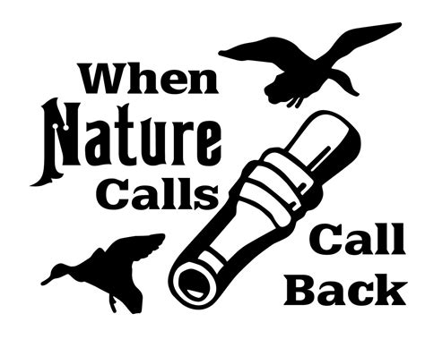 Duck Hunting Vinyl Decal Geese Hunter Sticker When Nature