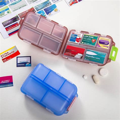 DIY Pocket Pharmacy with Medicine Labels, Micro Pharmacy, Travel Pill Container, Mini Medication ...