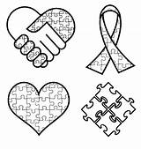 Free Printable Autism Awareness Coloring Page  sketch template