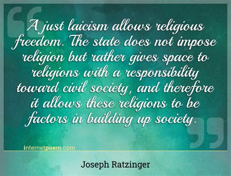 A just laicism allows religious freedom. The state do... #1