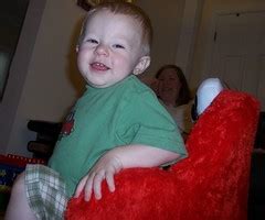 Elmo, Noah and Mommy | We've reached an understanding with t… | Liza | Flickr