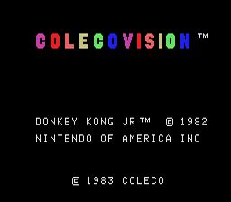 Donkey Kong Jr Colecovision