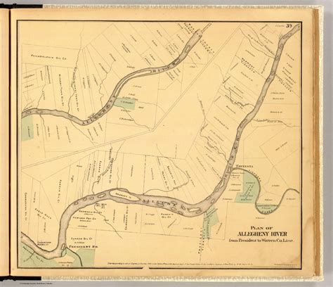 Plan of Allegheny River from President to Warren Co. line. Entered ...