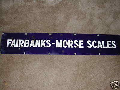 Vintage & Genuine Fairbanks-Morse Scales Metal Sign | #40961676