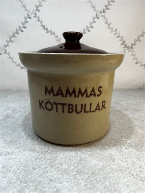 Burk keramik Mammas köttbullar perfekt till jul.. | Köp på Tradera (568122549)