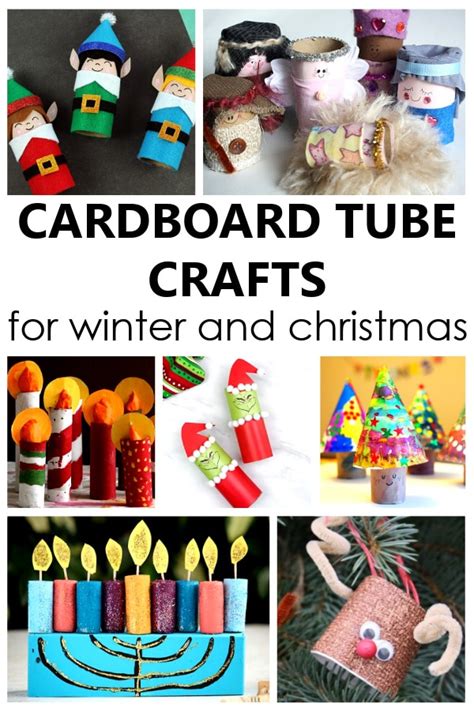 25 Cardboard Tube Crafts for Winter and Christmas - Fantastic Fun & Learning