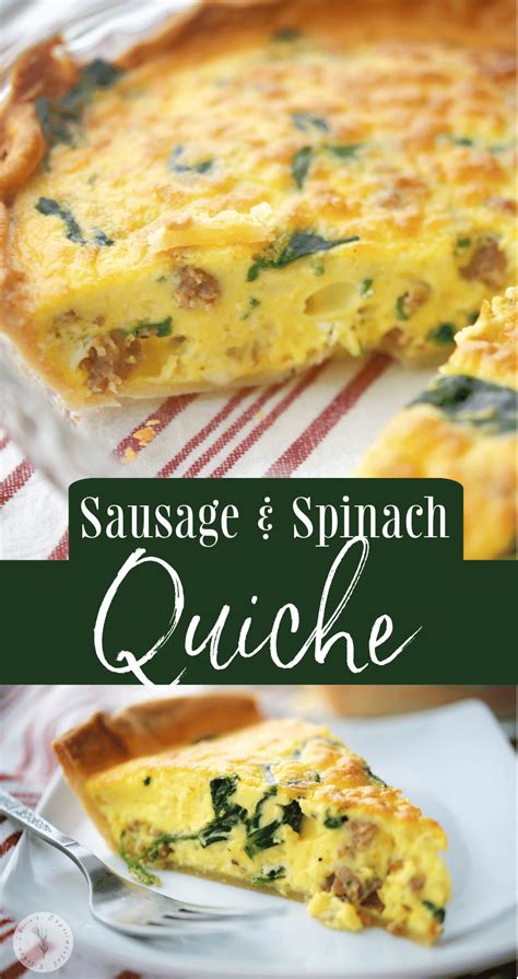 Sausage and Spinach Quiche | Carrie’s Experimental Kitchen