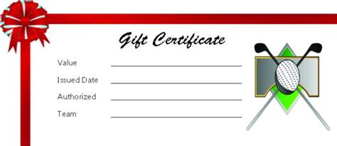 Golf Gift Certificate Template 8 - Best Templates Ideas For You | Best Templates Ide ...