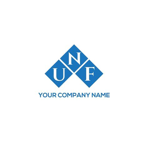 UNF letter logo design on WHITE background. UNF creative initials ...