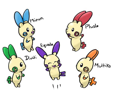 Fake Plusle Minun Additions by Aven-Mochi on DeviantArt