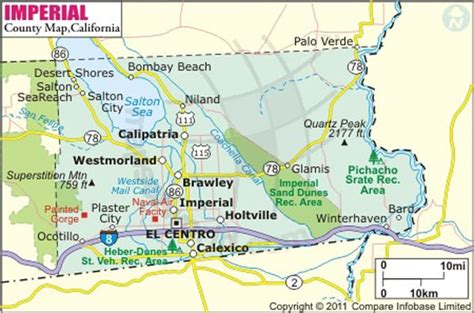 Imperial County Map, Map of Imperial County, California