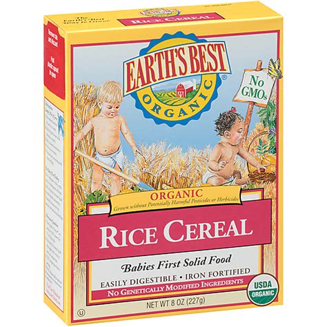 Earth's Best Organic Whole Grain Rice Infant Cereal | Baby Food & Snacks | Foodtown