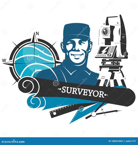 Surveyor Engineer Symbol for Business Stock Illustration - Illustration of device, graphic ...