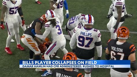 Shocking scene as Bills player Damar Hamlin suffers cardiac arrest at NFL game - Win Big Sports