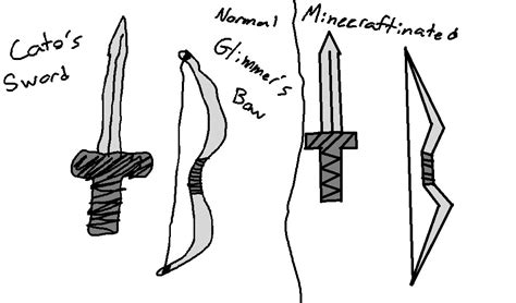 Cato's Sword & Glimmer's Bow Minecraftinated Minecraft Blog