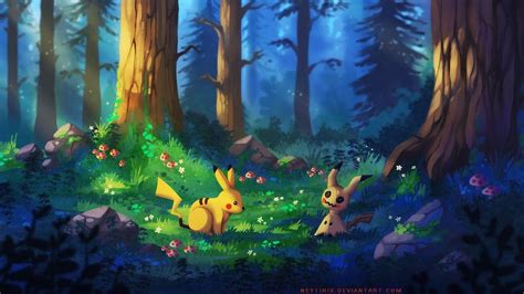 Don't be scared, pokemon forest background HD wallpaper | Pxfuel