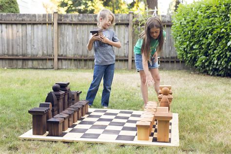 How to Make a DIY Outdoor Chess Set | Lawn Chess Set | Dunn DIY