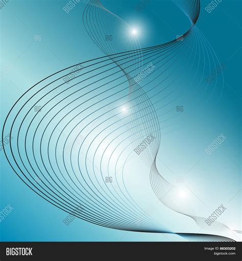 Blue Abstract Wave Vector & Photo (Free Trial) | Bigstock