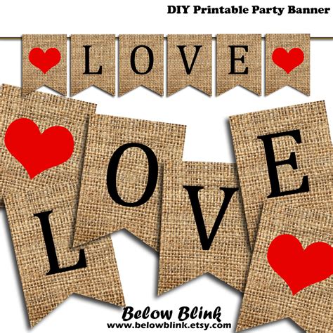 Love Banner Printable Wedding Ceremony Banner Reception - Etsy