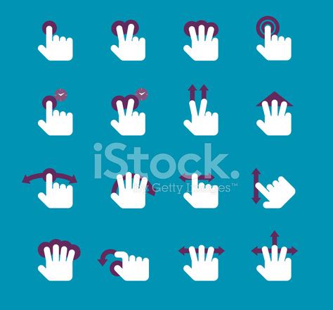 Gesture Icon Set Stock Photo | Royalty-Free | FreeImages