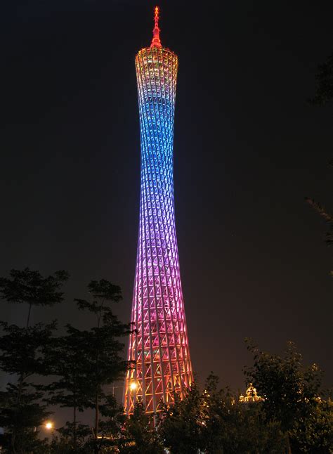 广州塔夜景【相关词_广州塔夜景高清图片】 - 随意贴