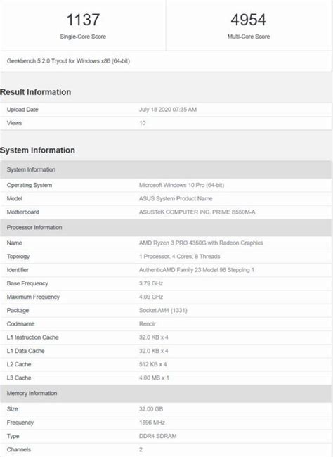 AMD Ryzen 5 PRO 4650G & Ryzen 3 PRO 4350G: benchmarks leaked