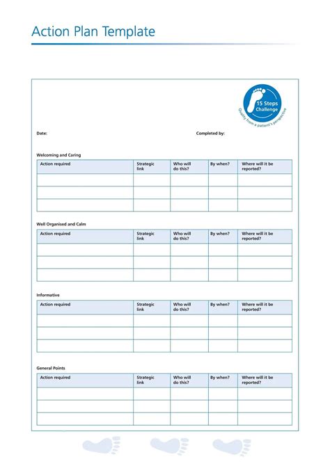 Top 10 Free Action Plan Templates – Word Excel Templates