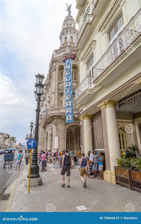 Hotel Inglaterra, Havana, Cuba Editorial Stock Image - Image of arcade, colonial: 70846679