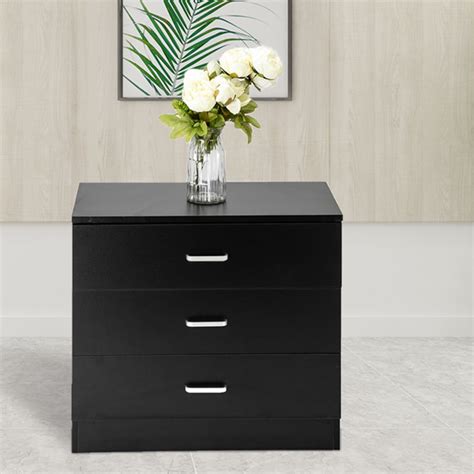 3 Drawers Dressers for Bedroom, Compact Bedroom Side Table Bedside ...