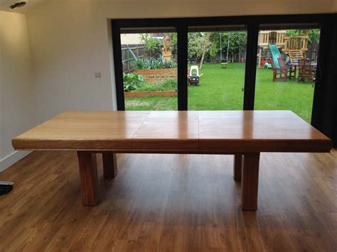 Pool Dining Table Extended Top in Oak / Red - Pool Tables