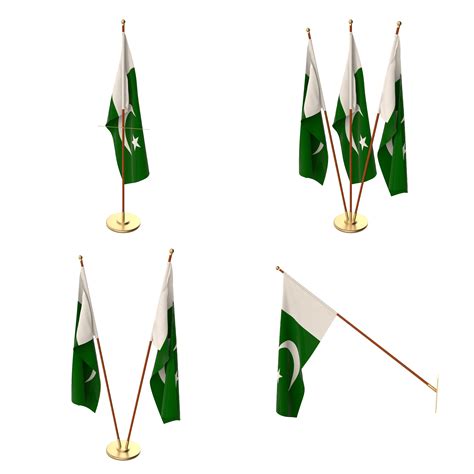 Pakistan Flag Pack 3D Model $39 - .stl .obj .fbx .dae .blend - Free3D