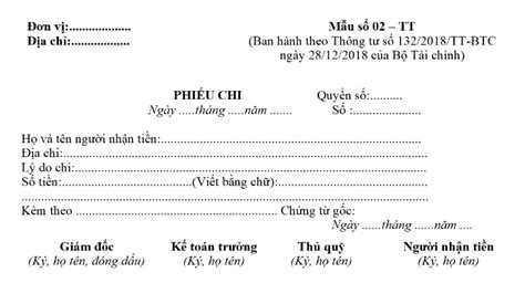 Mẫu phiếu thu tiền mặt, chi tiền mặt dành cho doanh nghiệp siêu nhỏ hiện nay được quy định như ...