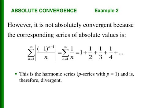 PPT - 11.6 Absolute Convergence and the Ratio and Root tests PowerPoint Presentation - ID:6530459