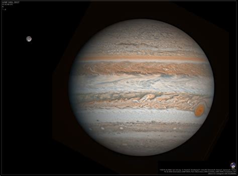 Jupiter and Ganymede on 10 June 2017 | The Planetary Society