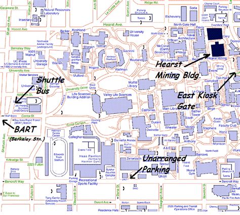 Uc Berkeley Parking Map - Map Of Stoney Lake