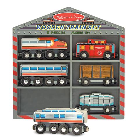 Wooden Train Cars Set - Greenpoint Toys